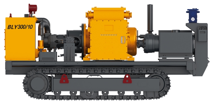 BLY300/10矿用履带式泥浆泵车